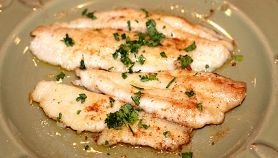 Sogliola ai ferri con prezzemolo