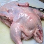 Anatra al forno con l’uva