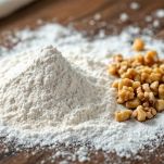 Ingredienti secchi pronti per essere mescolati.