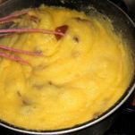 Polenta pasticciata con funghi e gorgonzola