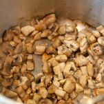 Salmone in crosta di nocciole e vinaigrette ai funghi