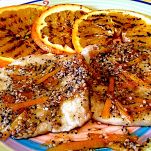 Lonza di maiale con arance grigliate