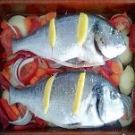 Orata al forno con verdure
