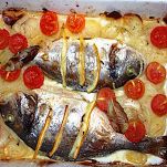 Orata al forno con verdure