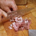 Pasta patate e prosciutto