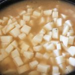 Pasta patate e prosciutto