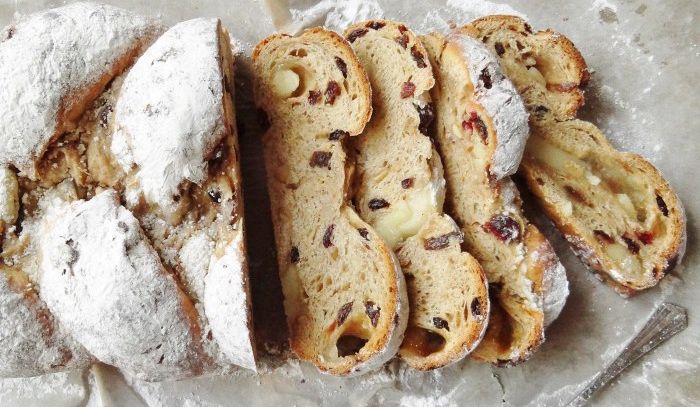 Treccia di Natale con canditi