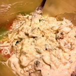 Cheesecake salata con squacquerone e rucola