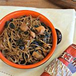 Tagliolini saraceni con funghi porcini