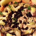 Taijine di pollo, carciofi e patate