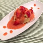 Budini di ricotta in salsa di fragole