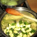 Zucchine tonde ripiene di riso