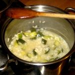 Zucchine tonde ripiene di riso