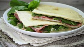 Ricetta Piadina con broccoli, prosciutto cotto e mozzarella