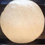 Piadina con broccoli, prosciutto cotto e mozzarella