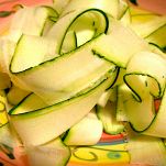 Baccalà con patate e carpaccio di zucchine