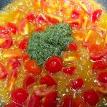 Fusilli pesto e pomodorini