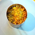 Fregola sarda, vongole, pesto e mandorle