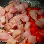 Paccheri ricciola e crema di zucchine