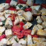 Paccheri ricciola e crema di zucchine