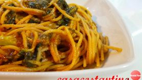 Spaghetti integrali con gli sparacelli