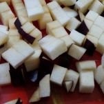 Paccheri sugo, ricotta e melanzane