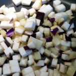 Paccheri sugo, ricotta e melanzane