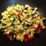 Barchette di chayote con quinoa nera