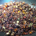 Barchette di chayote con quinoa nera