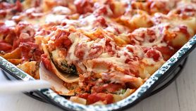 Conchiglie al prosciutto e spinaci