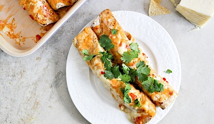 Enchiladas con pollo