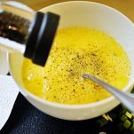 Frittata di spinaci, scalogno e feta