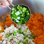 Frittelle di tonno e patate dolci