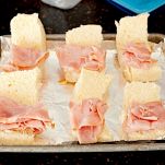 Mini panini al prosciutto e formaggio