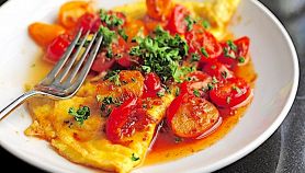 Omelette con pomodorini