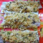 Spiedini di pesce spatola e gamberoni