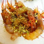 Spiedini di pesce spatola e gamberoni