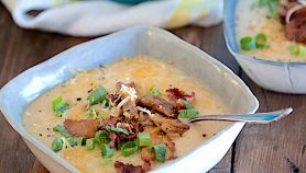 Crema di patate fritte e pancetta