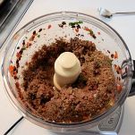 Burger di fagioli neri piccanti