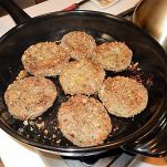 Burger di fagioli neri piccanti