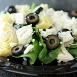 Insalata di pollo e spinaci