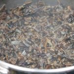 Insalata di riso selvaggio e frutta