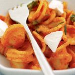 Orecchiette e peperoni grigliati