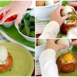 Panini farciti con verdure e uova