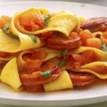 Pappardelle con il chorizo