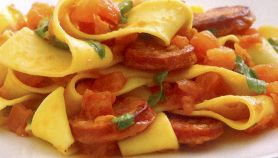 Pappardelle con il chorizo