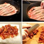 Penne con pancetta e parmigiano