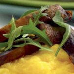 Polenta morbida con i funghi