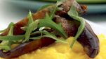 Polenta morbida con i funghi
