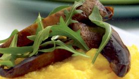 Polenta morbida con i funghi
